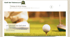 Desktop Screenshot of golfdevalescure.fr